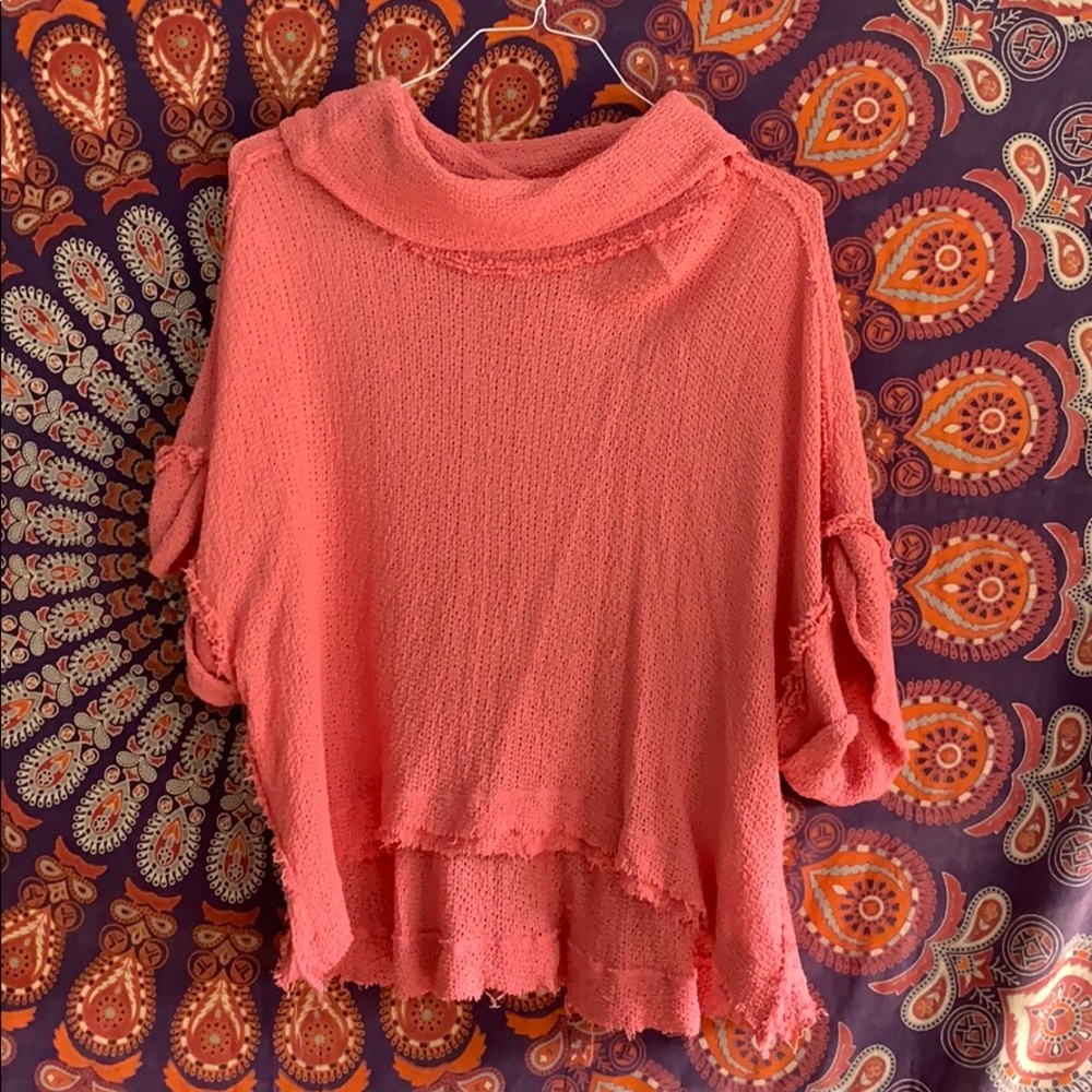 [Free People] Pull Over Short Sleeve Sweater